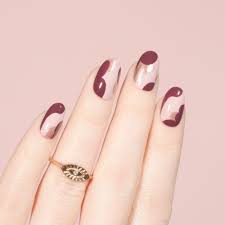 rose gold nail art